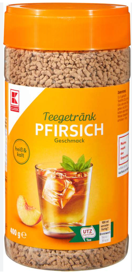 K-CLASSIC Pfirsichteegetränk Instant 400g