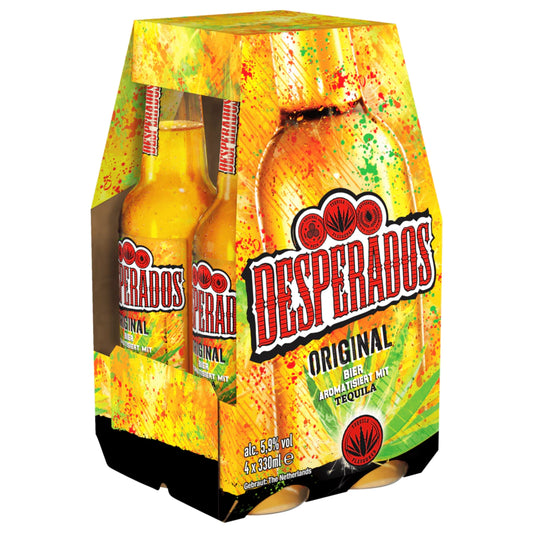 Desperados Tequila Flavoured Bier 4x330 ml 5,9 % Vol. Mehrweg