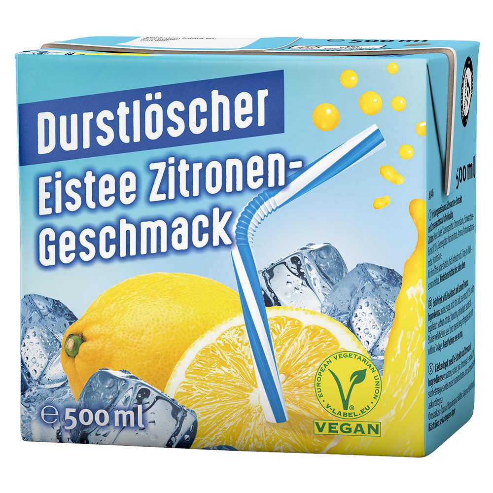 Durstlöscher Eistee Zitronen-Geschmack 500 ml