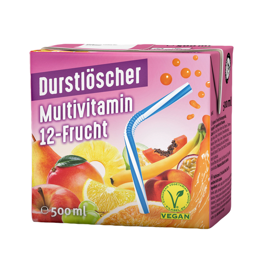 Durstlöscher Multivitamin Geschmack 15 % Fruchtgehalt  500 ml