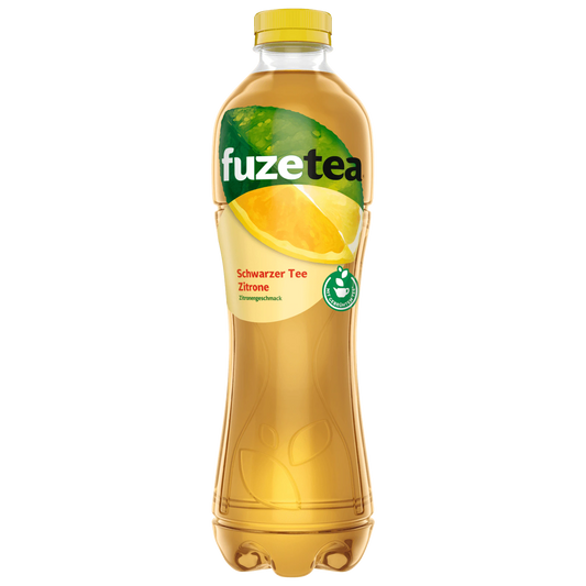 FuzeTea Schwarzer Tee-Zitrone Geschmack Einweg 1,25 Liter