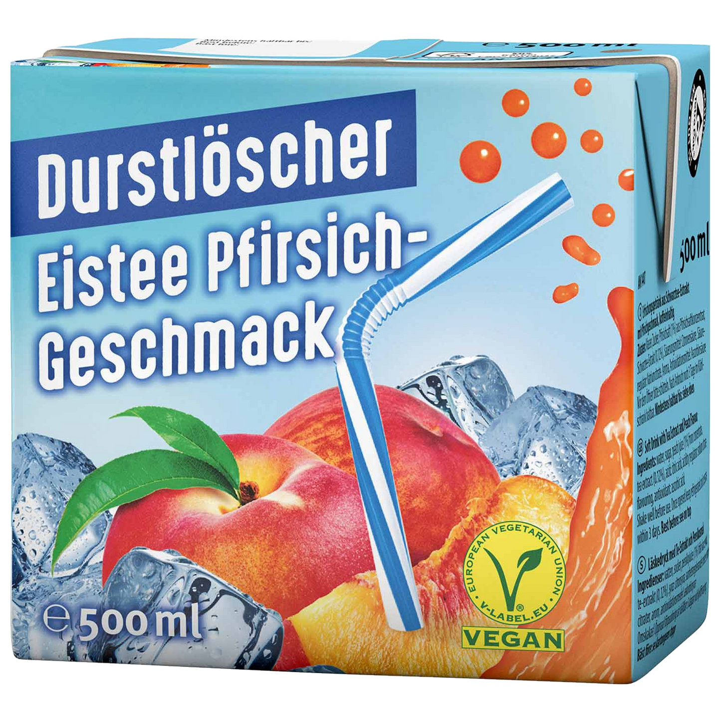 Durstlöscher Eistee Pfirsich-Geschmack 500 ml